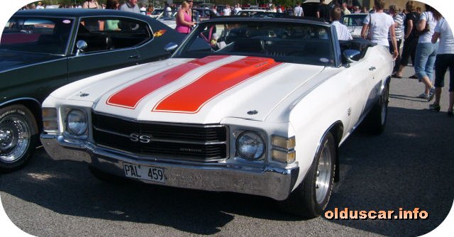 1971 Chevrolet Chevelle SS Malibu Convertible Coupe front